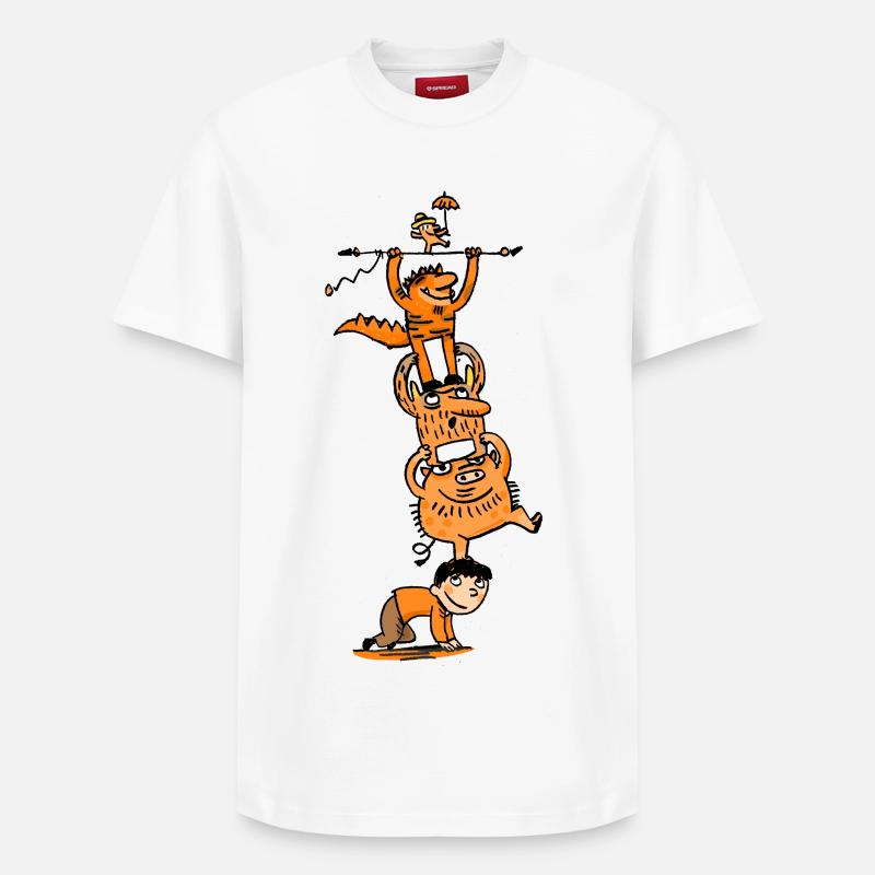 Monster kidscontest - T-shirt unisexe décontracté en coton Supima – de SPREAD - blanc