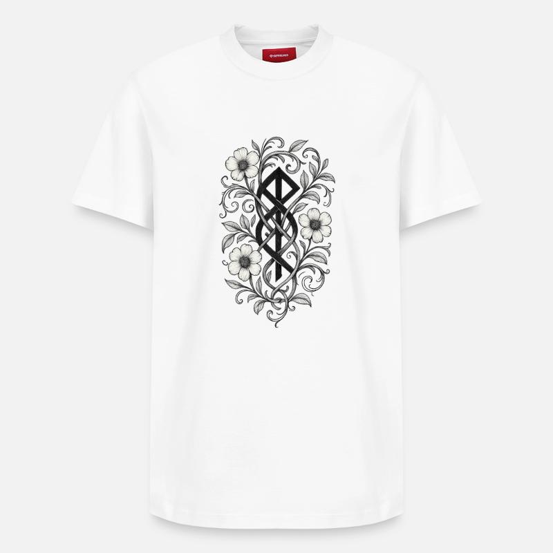 Justice florale - T-shirt unisexe décontracté en coton Supima – de SPREAD - blanc