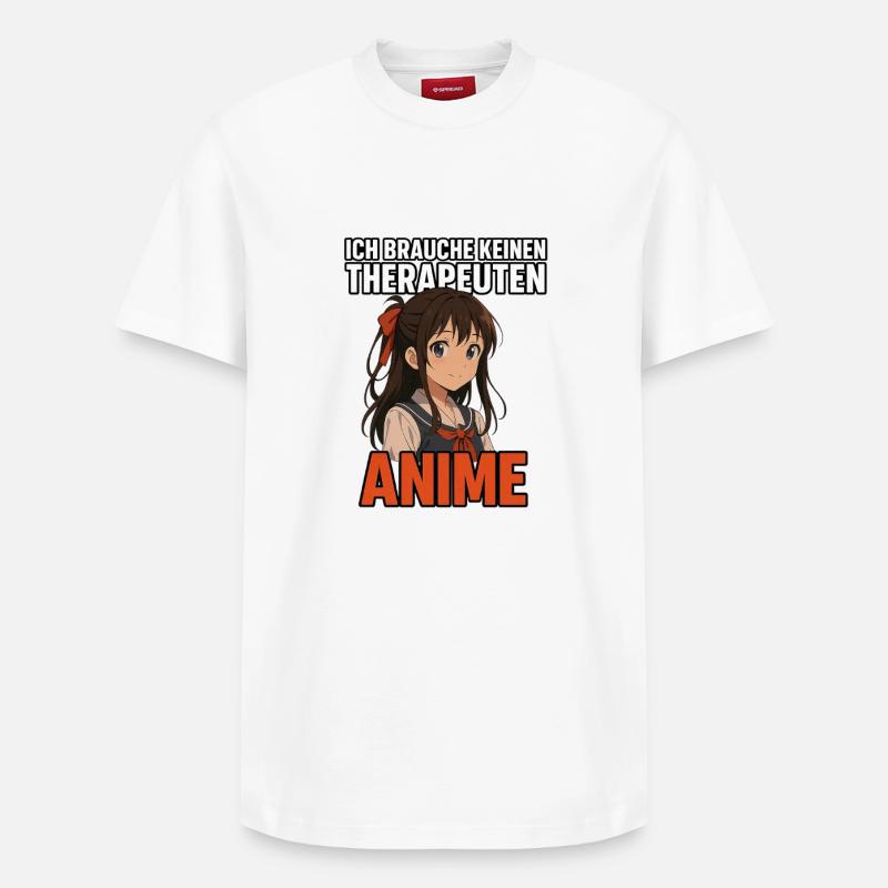 L’anime, c’est ma vie - T-shirt unisexe décontracté en coton Supima – de SPREAD - blanc