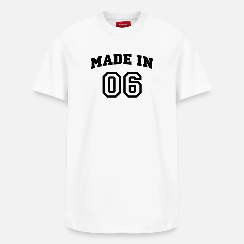mp_madein06a - T-shirt unisexe décontracté en coton Supima – de SPREAD - blanc