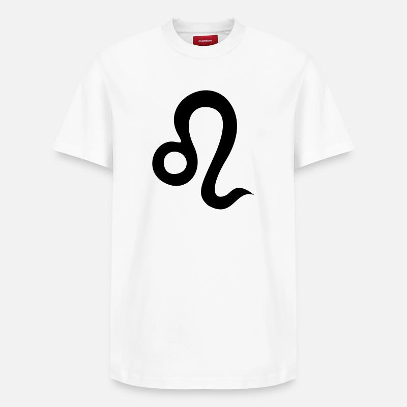 Sternzeichen Löwe - Relaxed Unisex Supima Cotton T-Shirt – von SPREAD - Weiß