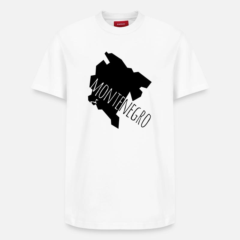 montenegro - Relaxed Unisex Supima Cotton T-Shirt – by SPREAD - white