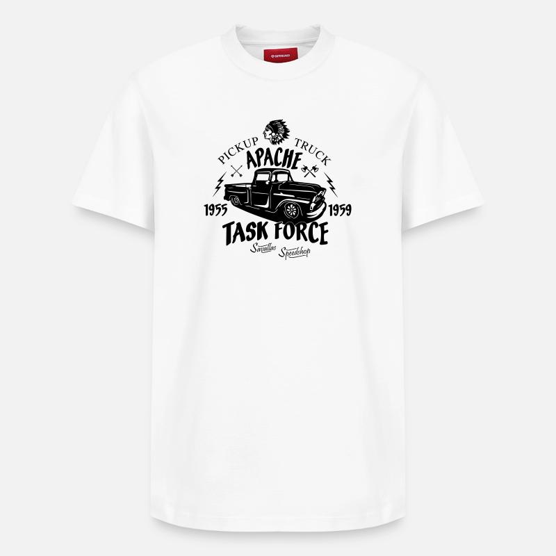 Camion Apache - T-shirt unisexe décontracté en coton Supima – de SPREAD - blanc