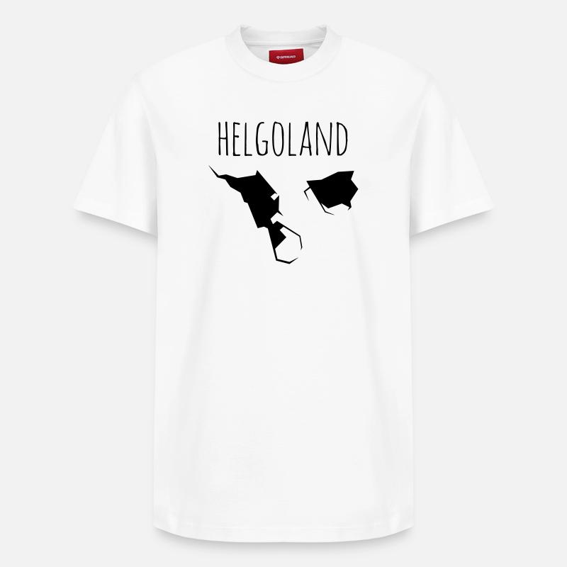 helgoland - T-shirt unisexe décontracté en coton Supima – de SPREAD - blanc