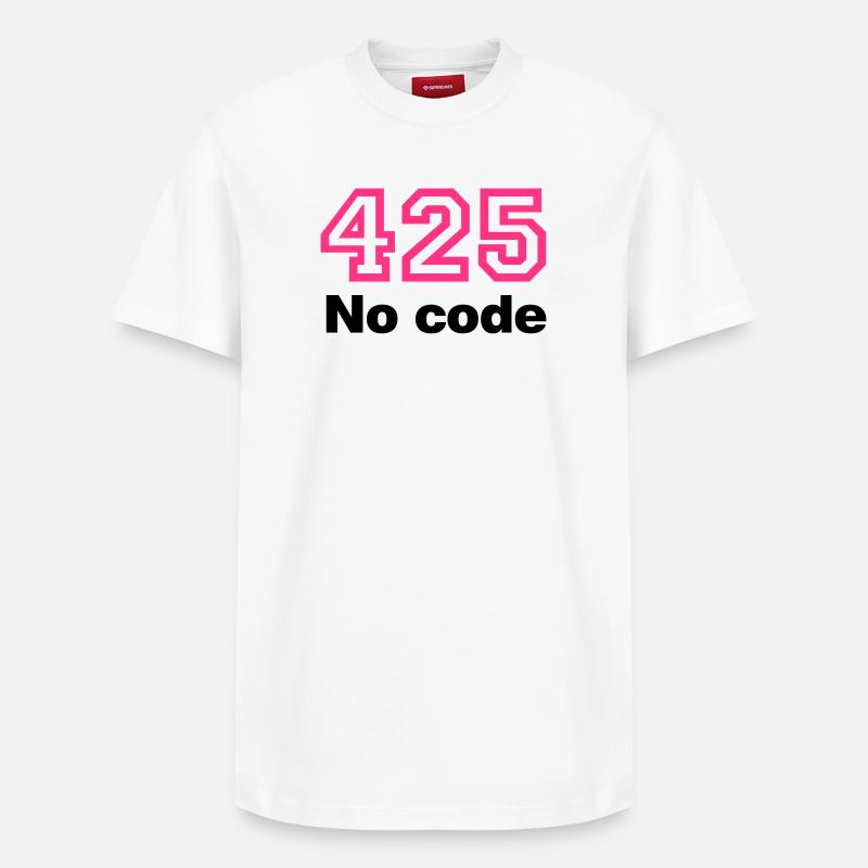Error 425 No Code - Relaxed Unisex Supima Cotton T-Shirt – von SPREAD - Weiß