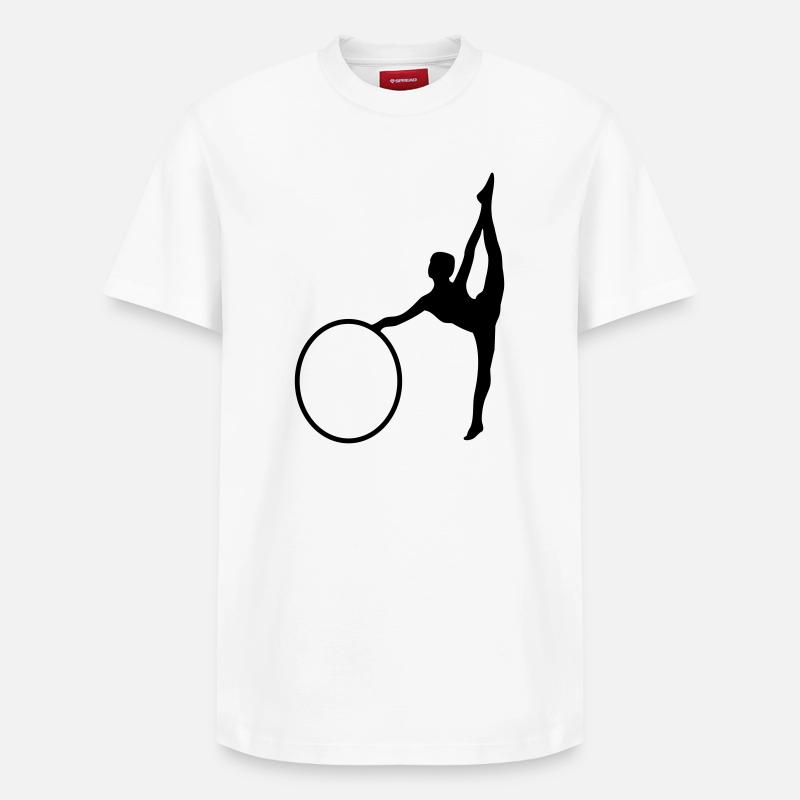 Gymnastik Mädchen - Relaxed Unisex Supima Cotton T-Shirt – von SPREAD - Weiß