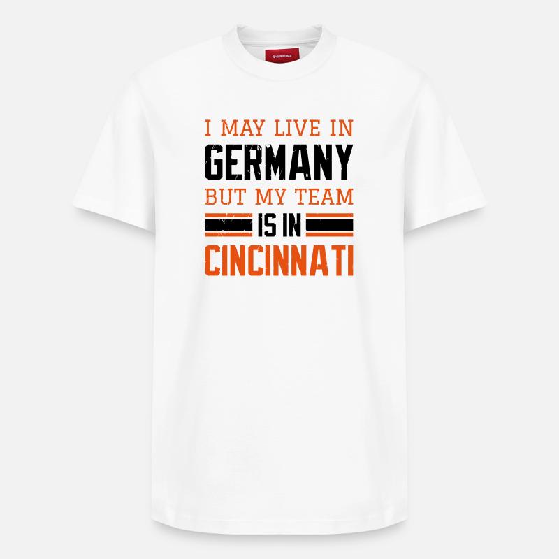 Cincinnati - Relaxed Unisex Supima Cotton T-Shirt – von SPREAD - Weiß