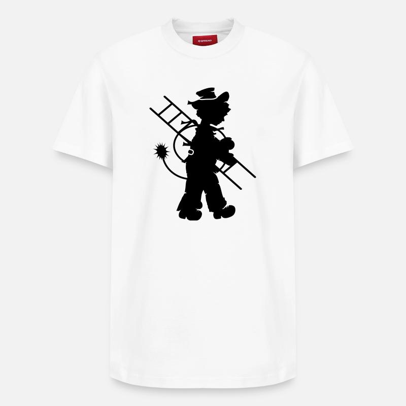 chimney sweep - Relaxed Unisex Supima Cotton T-Shirt – by SPREAD - white