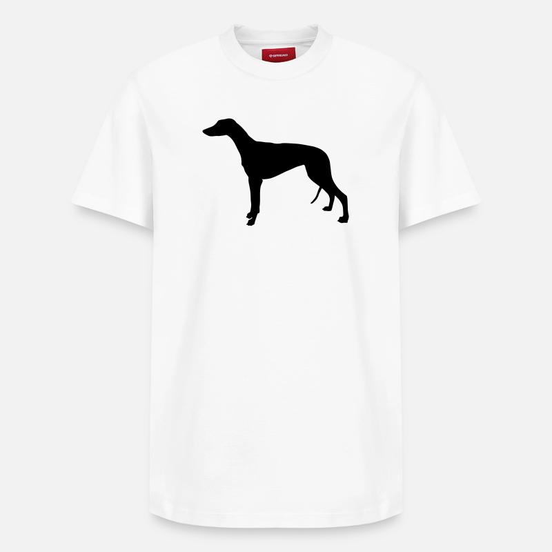 Greyhound - Relaxed Unisex Supima Cotton T-Shirt – von SPREAD - Weiß