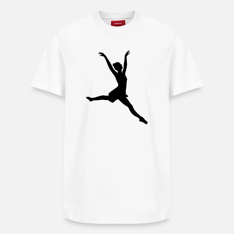 Danseur - T-shirt unisexe décontracté en coton Supima – de SPREAD - blanc