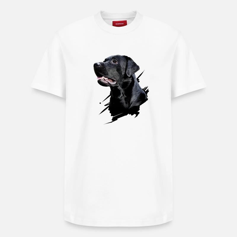 Labrador - T-shirt unisexe décontracté en coton Supima – de SPREAD - blanc