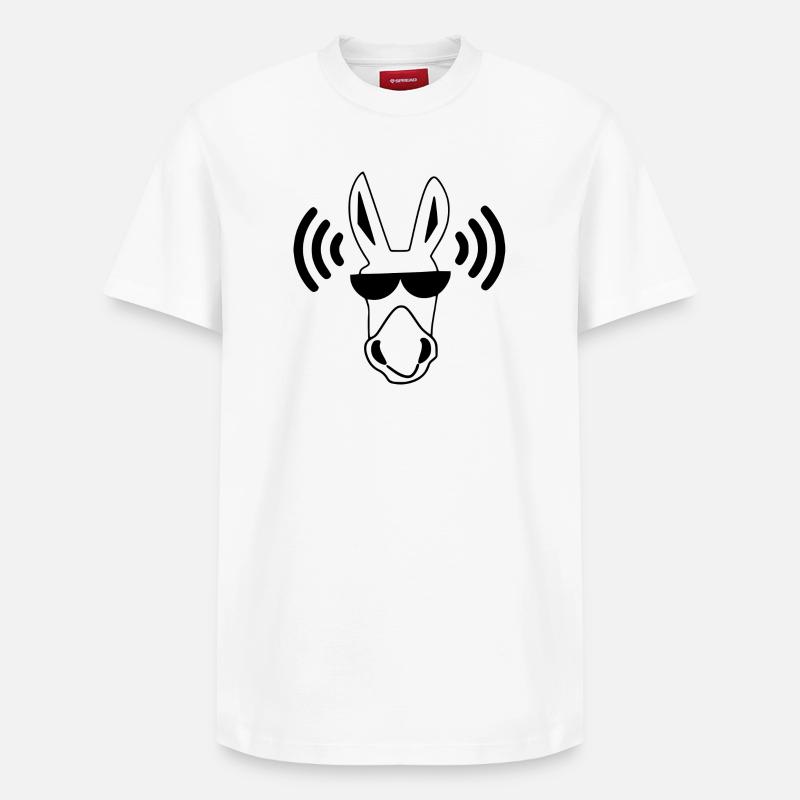 Cool Sonnenbrille Comic Lustig - Relaxed Unisex Supima Cotton T-Shirt – von SPREAD - Weiß