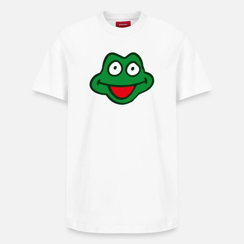 grenouille - T-shirt unisexe décontracté en coton Supima – de SPREAD - blanc