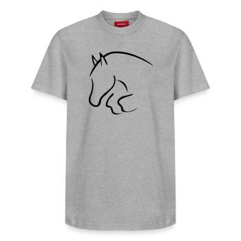 show jumper - Relaxed Unisex Supima Cotton T-Shirt – by SPREAD - white - Front - AI Model Female 172 dark (172cm) & AI Model Male 185 dark (185cm)