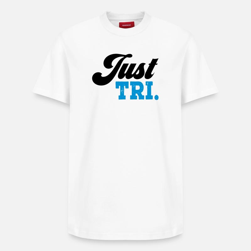 Triathlon - T-shirt unisexe décontracté en coton Supima – de SPREAD - blanc