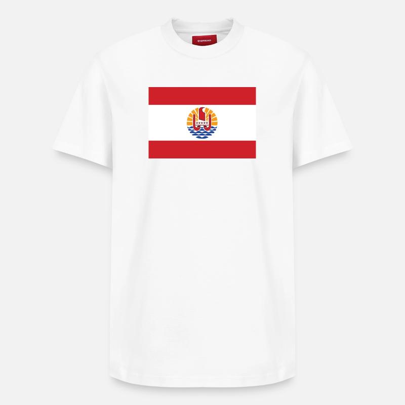Polynésie - T-shirt unisexe décontracté en coton Supima – de SPREAD - blanc