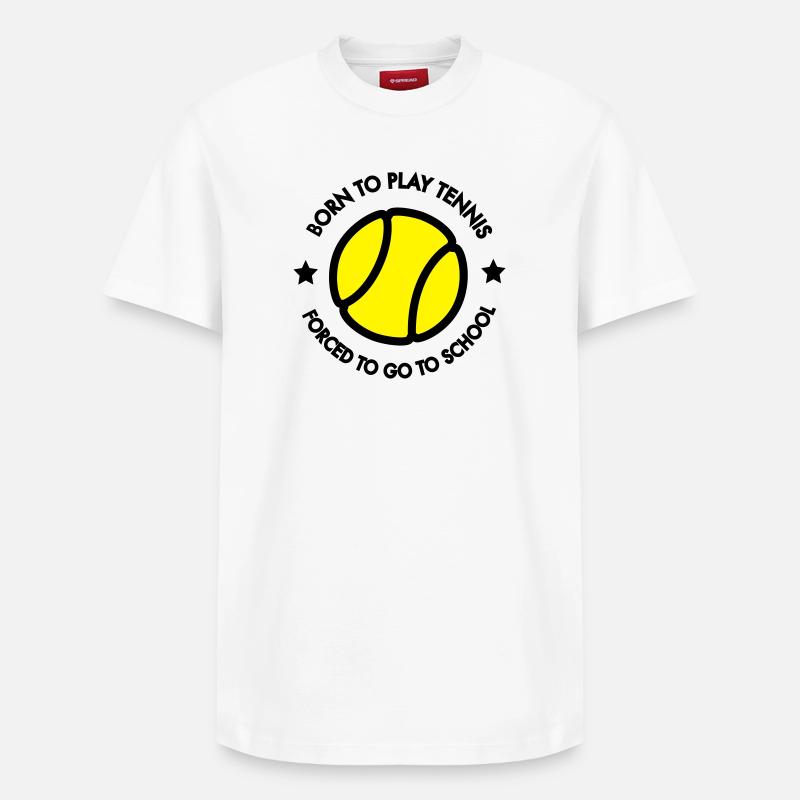 Tennis Kid - T-shirt unisexe décontracté en coton Supima – de SPREAD - blanc