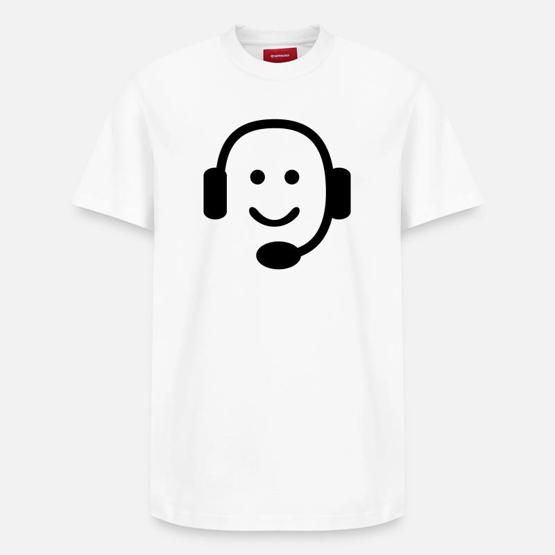 Nerd - T-shirt unisexe décontracté en coton Supima – de SPREAD - blanc