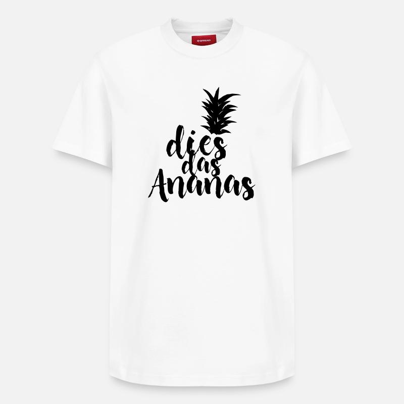 dies das Ananas - Relaxed Unisex Supima Cotton T-Shirt – von SPREAD - Weiß