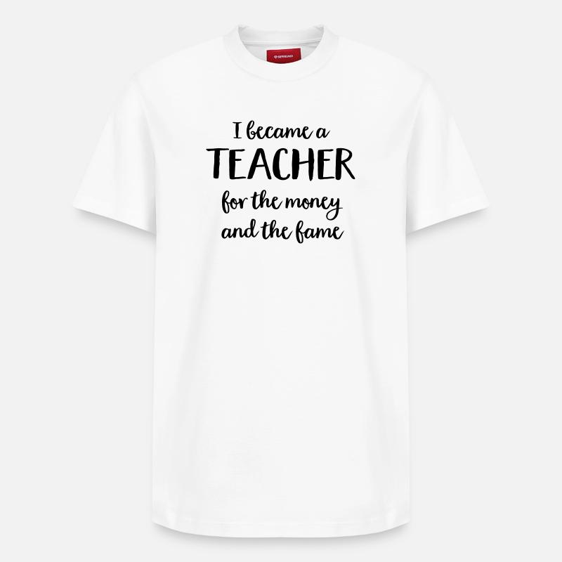 Lehrer - Relaxed Unisex Supima Cotton T-Shirt – von SPREAD - Weiß