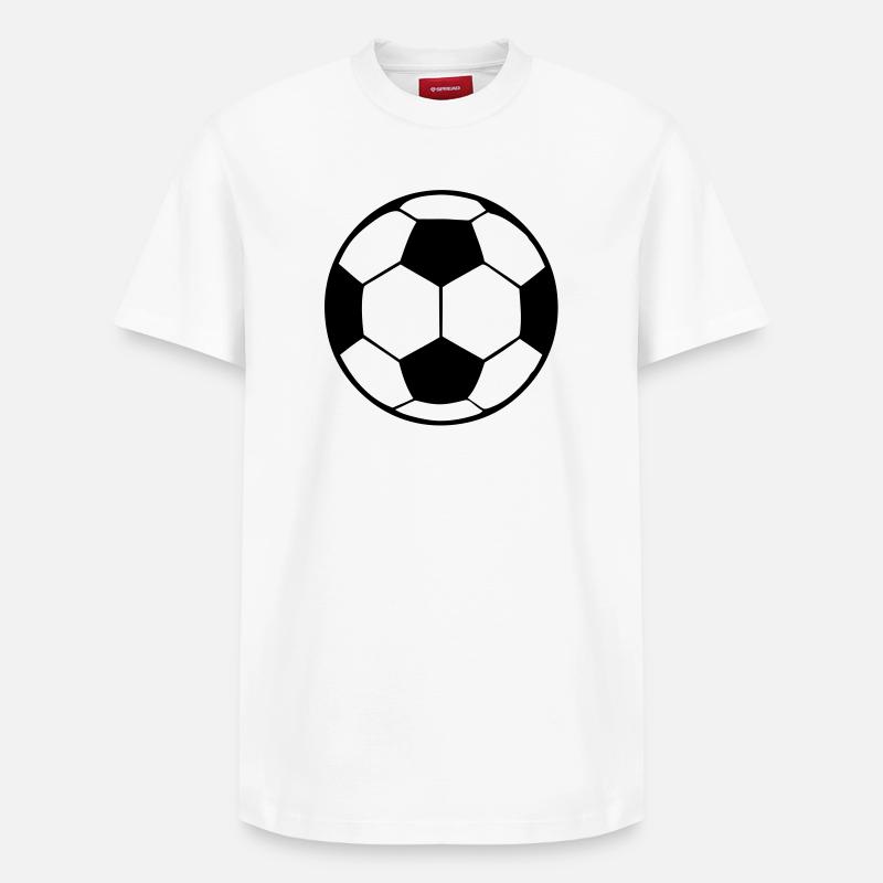 fussball - T-shirt unisexe décontracté en coton Supima – de SPREAD - blanc