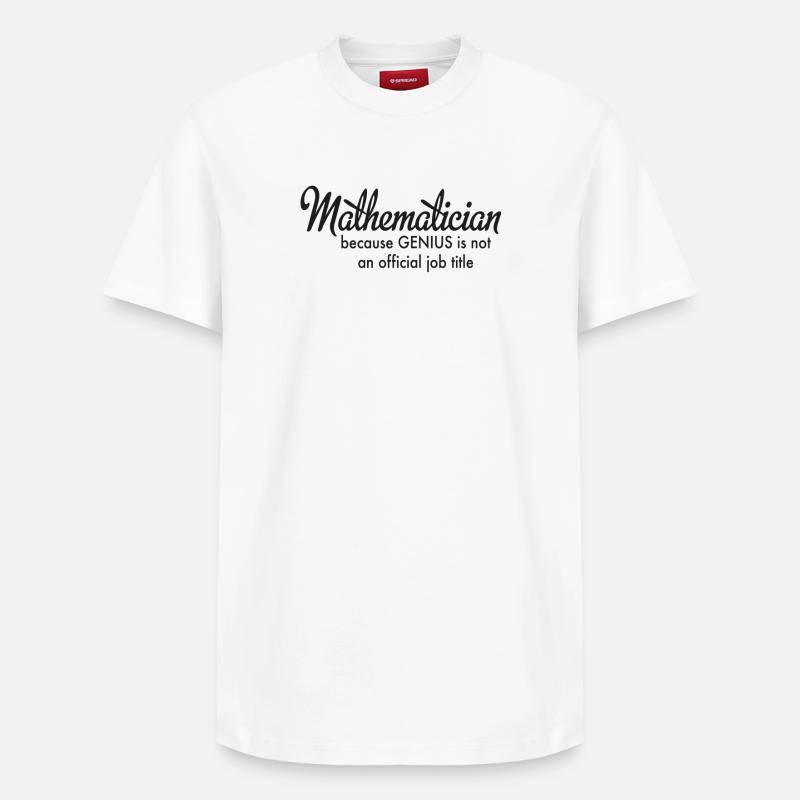 Mathématiques - T-shirt unisexe décontracté en coton Supima – de SPREAD - blanc