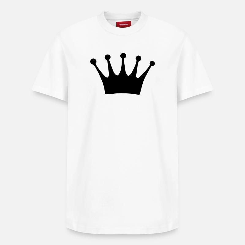 Krone - Relaxed Unisex Supima Cotton T-Shirt – von SPREAD - Weiß