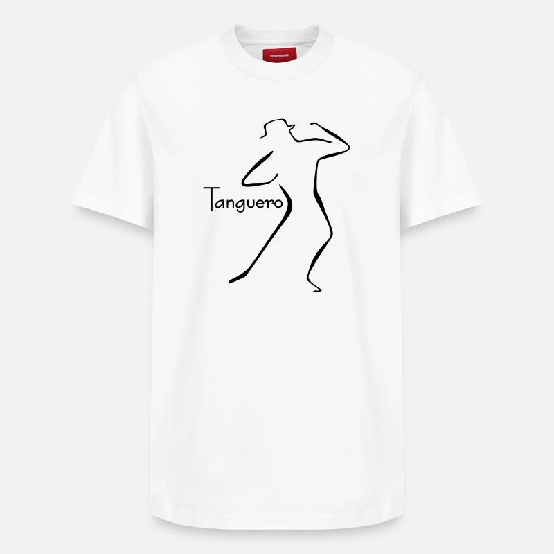 Tango-5 - Relaxed Unisex Supima Cotton T-Shirt – von SPREAD - Weiß