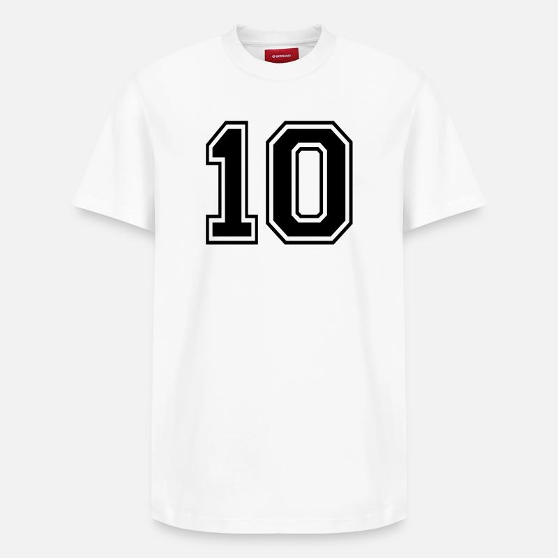 10 - T-shirt unisexe décontracté en coton Supima – de SPREAD - blanc