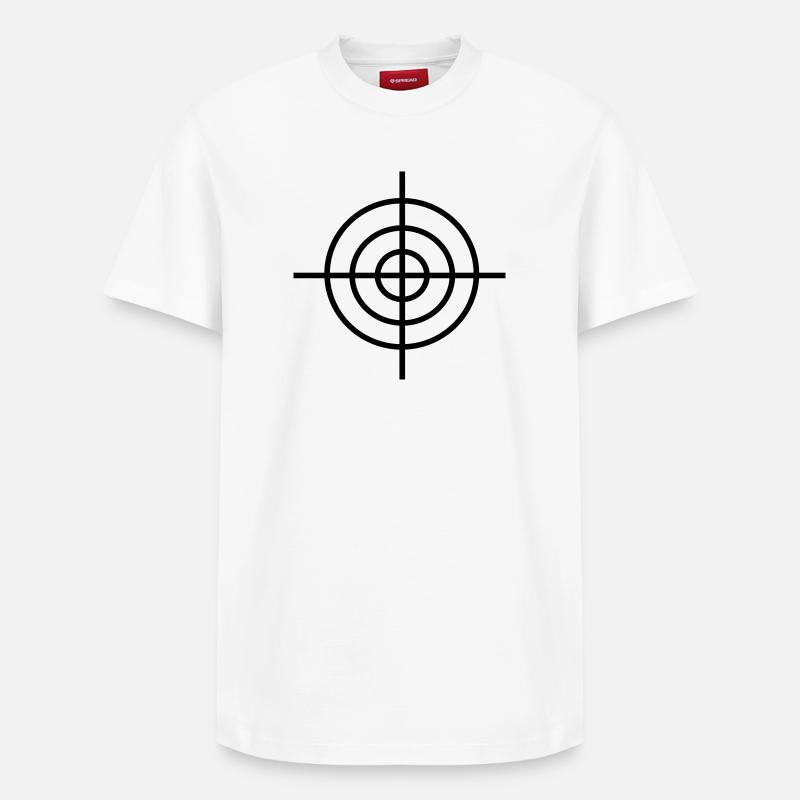 2541614 15462881 cible - T-shirt unisexe décontracté en coton Supima – de SPREAD - blanc