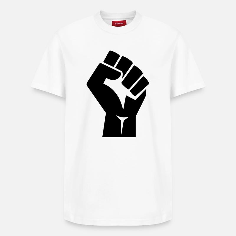 fist 1294353 - T-shirt unisexe décontracté en coton Supima – de SPREAD - blanc