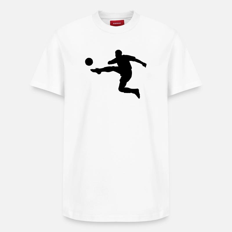 Fussball-Spieler - Relaxed Unisex Supima Cotton T-Shirt – von SPREAD - Weiß