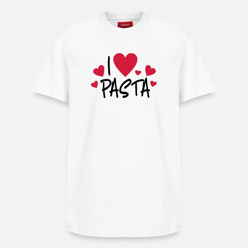 Pasta - Relaxed Unisex Supima Cotton T-Shirt – von SPREAD - Weiß