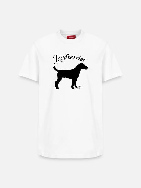 Jagdterrier - Relaxed Unisex Supima Cotton T-Shirt – von SPREAD - Weiß