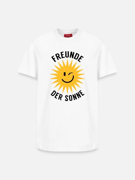 Freunde der Sonne - Relaxed Unisex Supima Cotton T-Shirt – von SPREAD - Weiß