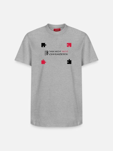 communication watzlawick - Relaxed Unisex Supima Cotton T-Shirt – by SPREAD - white