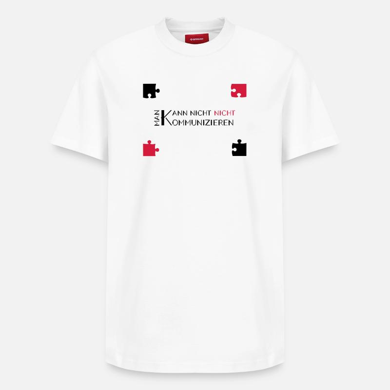 communication watzlawick - T-shirt unisexe décontracté en coton Supima – de SPREAD - blanc