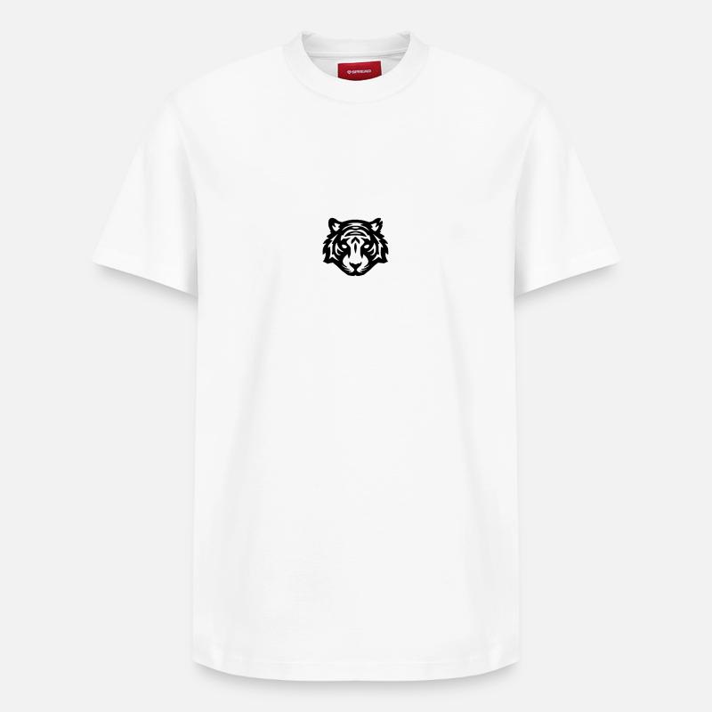 tigre - T-shirt unisexe décontracté en coton Supima – de SPREAD - blanc