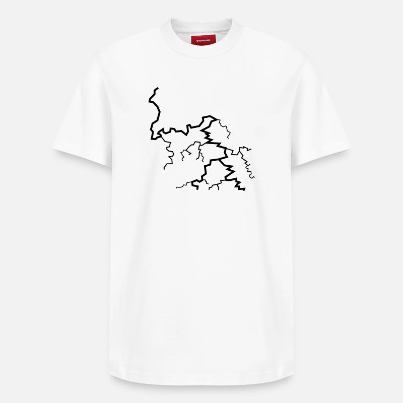 blitz - T-shirt unisexe décontracté en coton Supima – de SPREAD - blanc