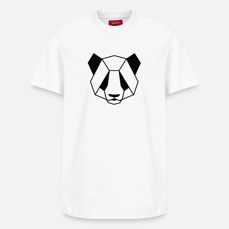 Panda - T-shirt unisexe décontracté en coton Supima – de SPREAD - blanc