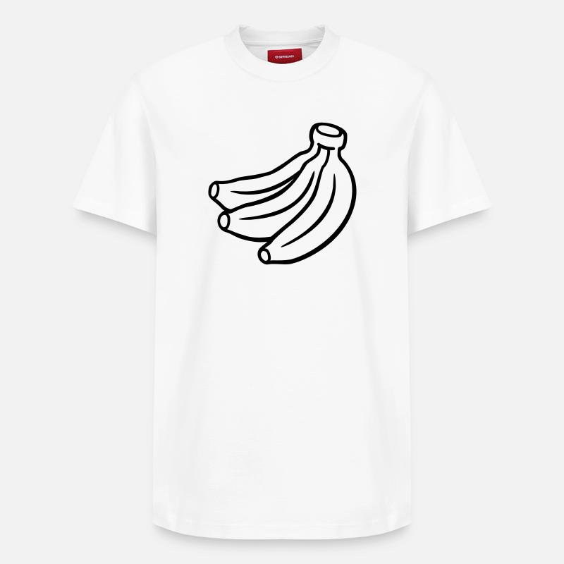 Banana - T-shirt unisexe décontracté en coton Supima – de SPREAD - blanc