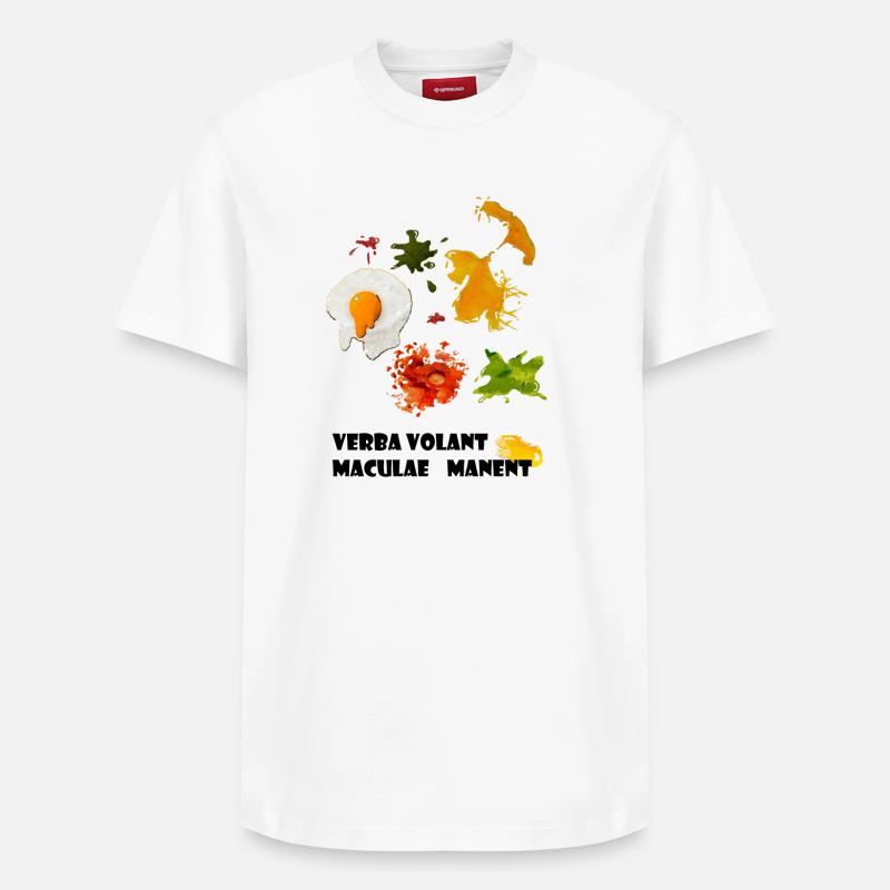 taches - T-shirt unisexe décontracté en coton Supima – de SPREAD - blanc