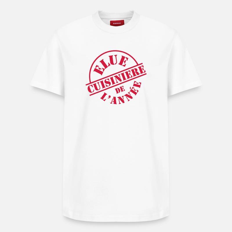 # Cuisinière # - T-shirt unisexe décontracté en coton Supima – de SPREAD - blanc
