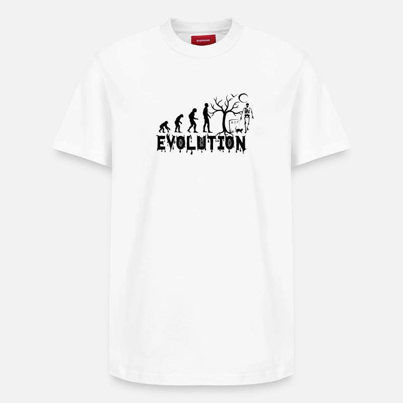 EVOLUTION HALLOWEEN Geschenk - Relaxed Unisex Supima Cotton T-Shirt – von SPREAD - Weiß