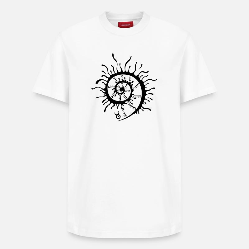 Gros moulinet, coquille, été - T-shirt unisexe décontracté en coton Supima – de SPREAD - blanc