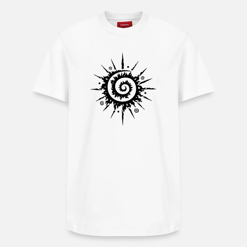 Soleil d'été, moulinet - T-shirt unisexe décontracté en coton Supima – de SPREAD - blanc