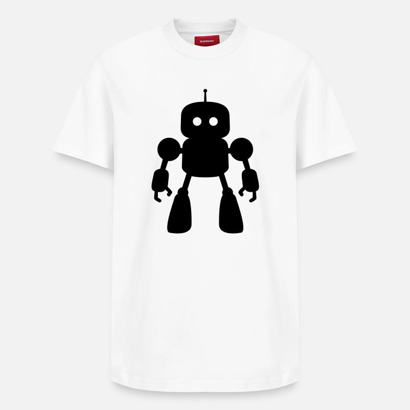I Robot - T-shirt unisexe décontracté en coton Supima – de SPREAD - blanc