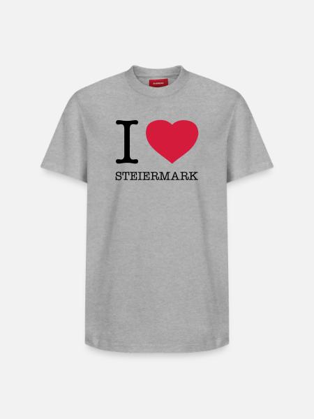 I LOVE STEIERMARK Austria Österreich - Relaxed Unisex Supima Cotton T-Shirt – by SPREAD - white