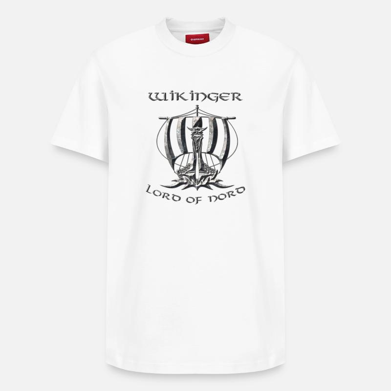 Wikinger 2 - Relaxed Unisex Supima Cotton T-Shirt – von SPREAD - Weiß
