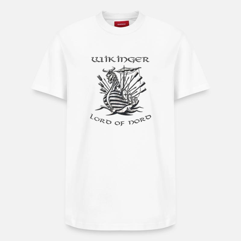 Vikings 5 - T-shirt unisexe décontracté en coton Supima – de SPREAD - blanc